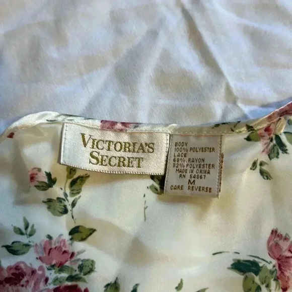 Victoria’s Secret Rose Scalloped Camisole Vintage Gold Label size M - Picture 4 of 5